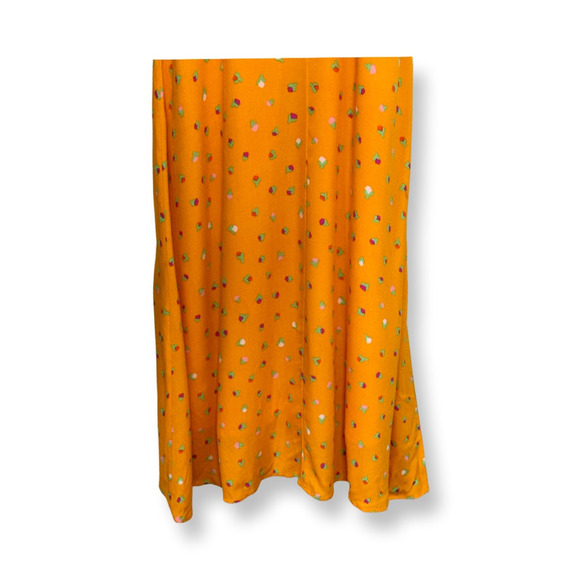 BP Sundress Above Knee Length Zip Closure Spaghetti Strap Floral Orange XXS NWOT - Picture 5 of 10